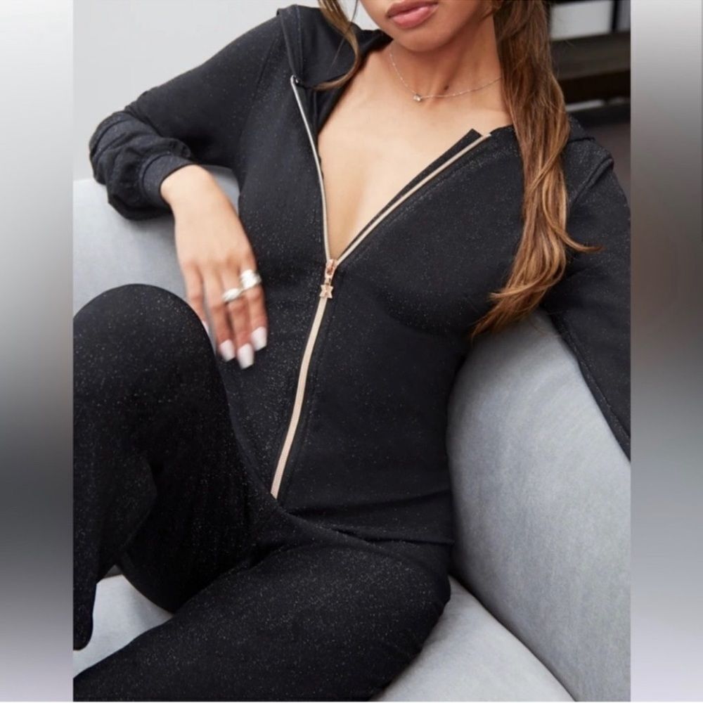 Savage Fenty Sleep & Shine Hooded Onesie Black S